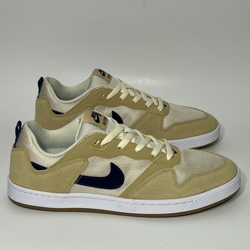 Nike SB Men Size 8 Alley Oop Club Low Top Sneaker Shoes Skateboard Gold Navy New - Picture 3 of 10